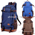 Travel Hiking Bag Canvas Leather Backpack Rucksack Camping School Satchel bags